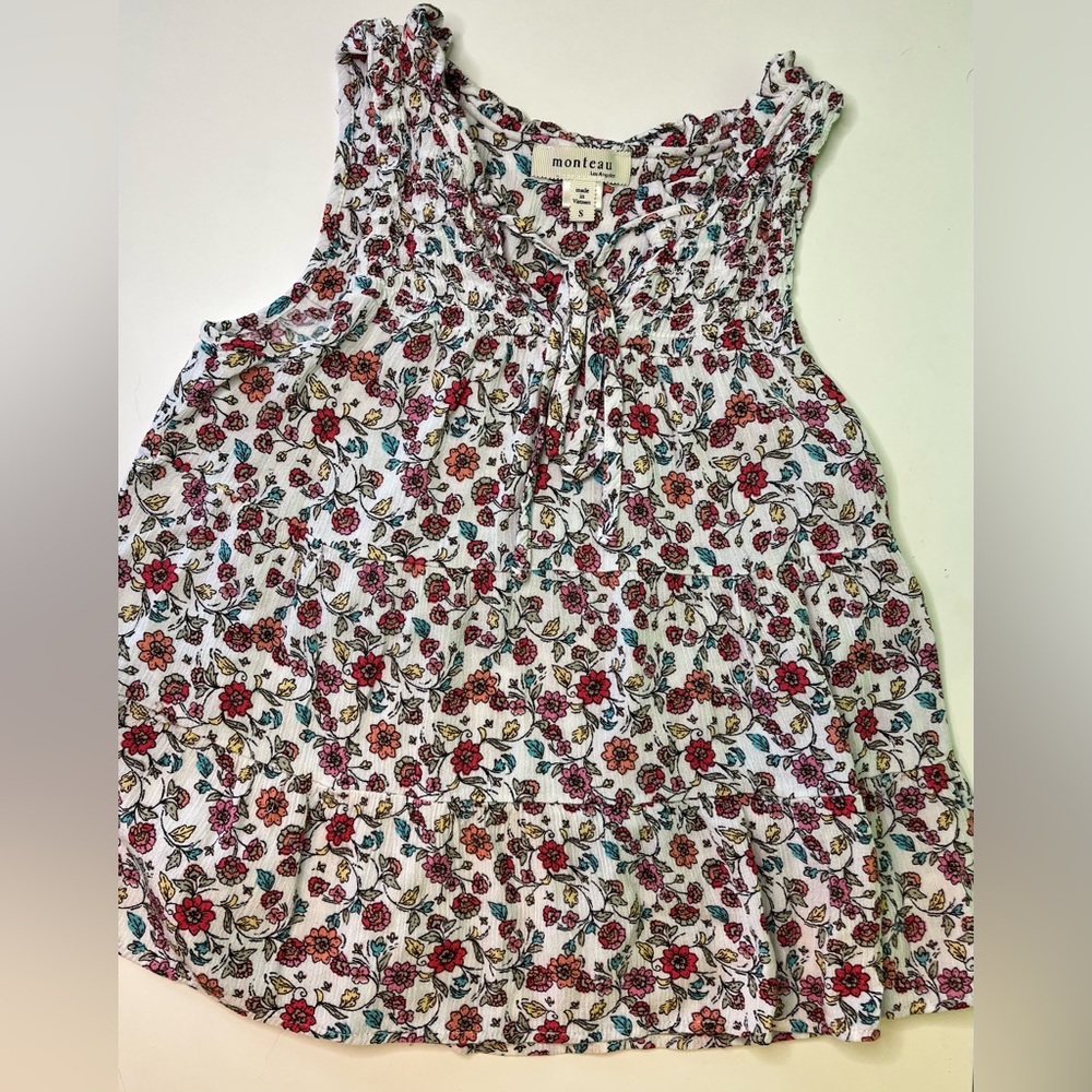 Monteau Ditsy Floral Tank Top